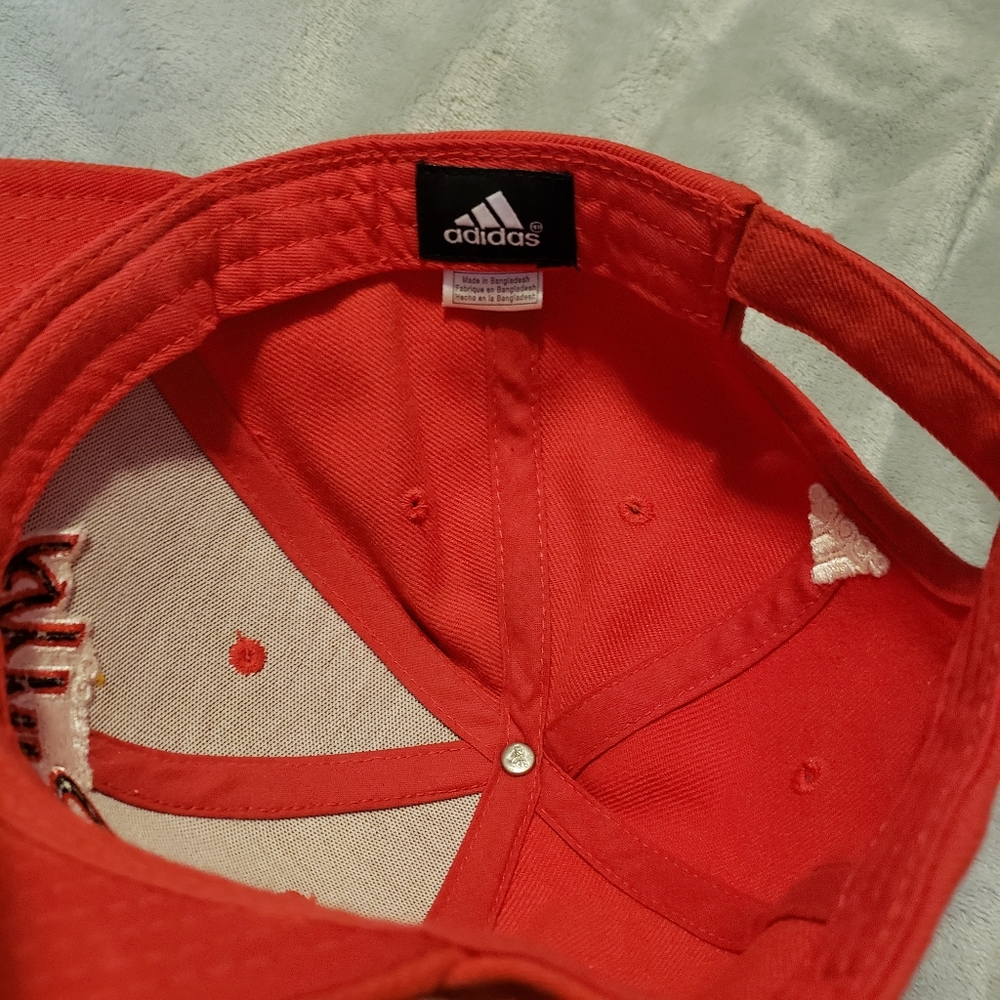 Adidas Chicago Bulls NBA Structured Adjustable Red Snapback Cap 100% Cotton - Picture 13 of 16